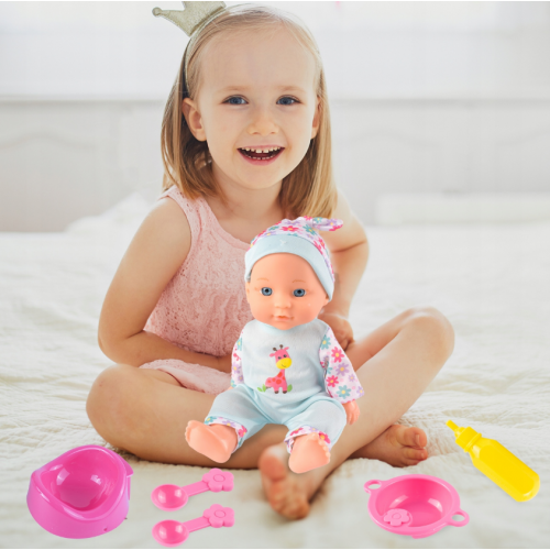 Pidžamā tērpta interaktīva lelle 29 cm (112438)