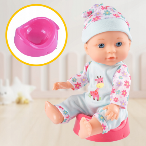 Pidžamā tērpta interaktīva lelle 29 cm (112438)