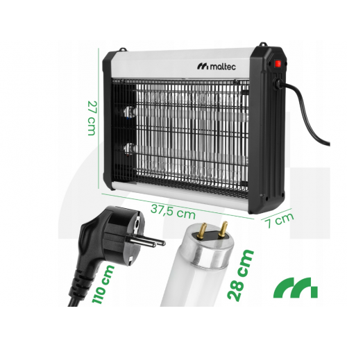 Elektriskā lampa pret mušām, odiem un kukaiņiem 60W no MalTec (112544)