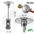 Starojuma āra - terases gāzes sildītājs 13kW no MalTec (112706)