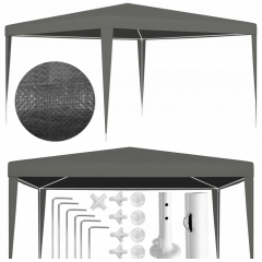 Tirdzniecības, dārza pelēks paviljons, nojume, telts 3x3m (112810)
