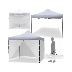 Tirdzniecības, dārza balts paviljons, nojume, telts 3x3 m (112814)