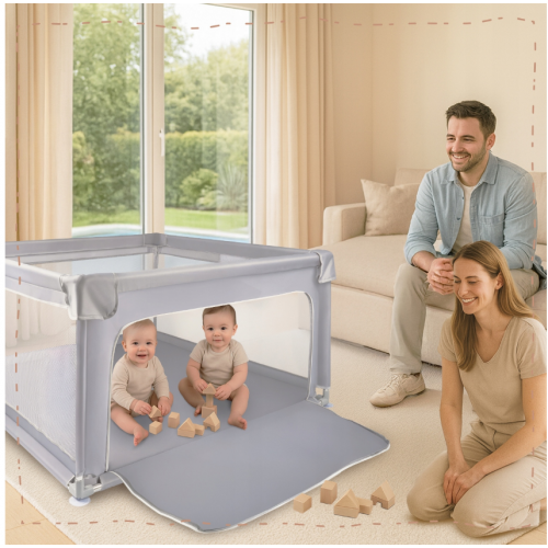 Salokāma rotaļu laukuma zona - manēža 120x120cm no MalPlay (113160)