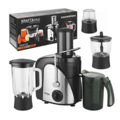 Sulu spiede 1500W 1000 ml + Piederumi, dzirnaviņas, trauki, Kraft&Dele KD4137