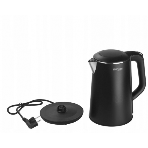 BEZVADU ELEKTRISKĀ TĒJKANNA, METĀLA, SKĀRIENVEIDA, TEMPERATŪRAS KONTROLE  Kraft&dele (KD4105)
