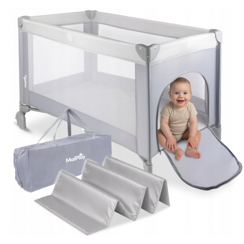 Bērnu saliekama ceļojumu gultiņa 125x65.5x76cm no MalPlay (113163)