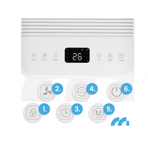 Осушитель воздуха DH-12300 электронный 12 л 200 Вт WIFI от MalTec(113398)