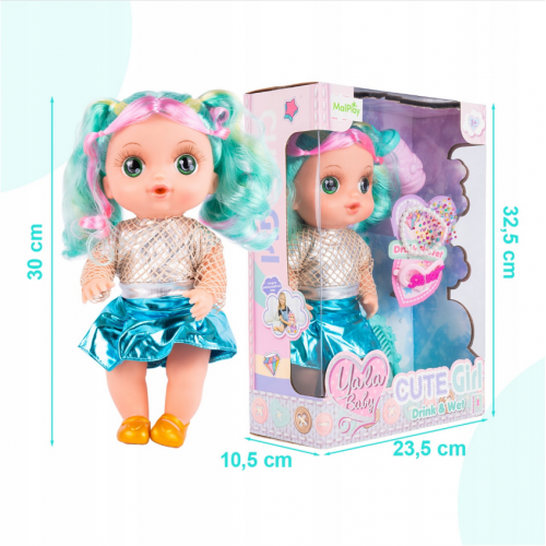 Interaktīva lelle ar piederumiem 30 cm (113910)