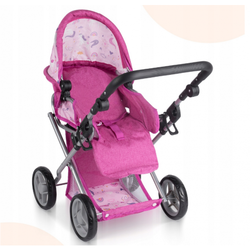 3-in-1 ratiņi lellēm ar aksesuāriem Malplay (113098)