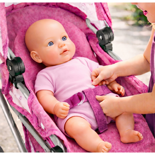 3-in-1 ratiņi lellēm ar aksesuāriem Malplay (113098)