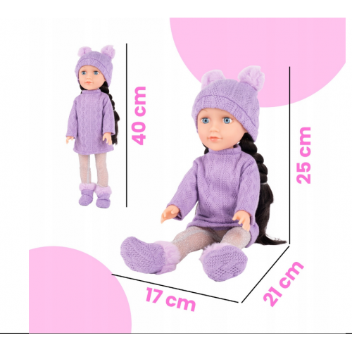 Interaktīva lelle ar piederumiem 40 cm (114194)