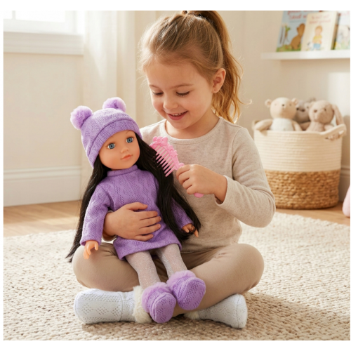 Interaktīva lelle ar piederumiem 40 cm (114194)