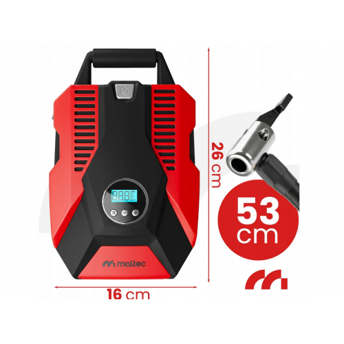 Automašīnas riepu piepūtējs 12V, 150 PSI LED gaismas automātiska apstāšanās no Maltec(114802)