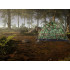 Kempinga tūristu telts ar moskītu tīklu 190x140x110cm, 2 personām (14418)