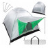 Kempinga tūristu telts ar moskītu tīklu 200x200x125cm, 4 personām (14421)