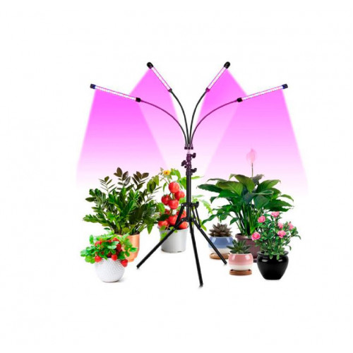 Lampa augu audzēšanai ar 4 galvām un statīvu UV Heckermann (00019388)