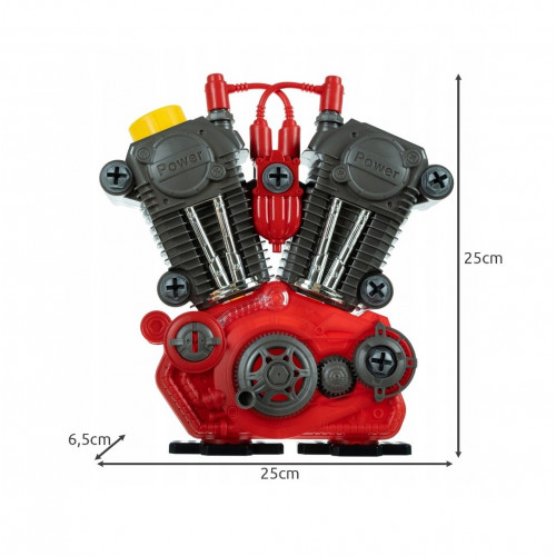 Rotaļu LED dzinējs / motors bērniem 25x6,5x25cm (00019880)