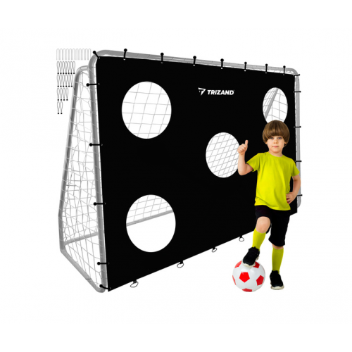 Futbola vārti + Trizand 21268 precizitātes paklājiņš