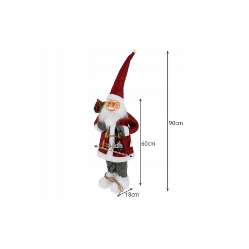 Ziemassvētku vecītis, Santa Klaus figūriņa 60cm no Ruhhy (22354)