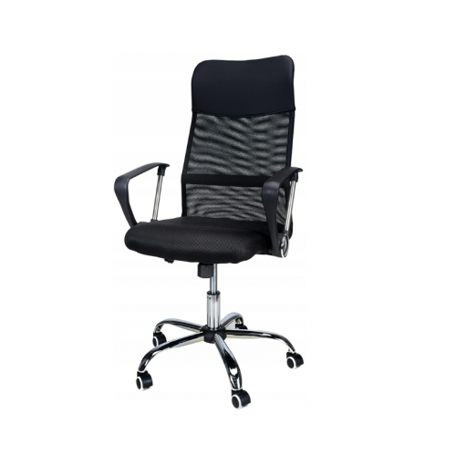 Biroja krēsls XENOS COMPACT ar ventilāciju un grozāmu mehānismu, melns. (00002727, 23236) 