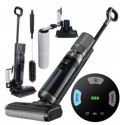 Vertikālais akumulatora putekļusūcējs 200W, 16kPa, Hepa, pašattīrošs Ruhhy Lixo (24860)