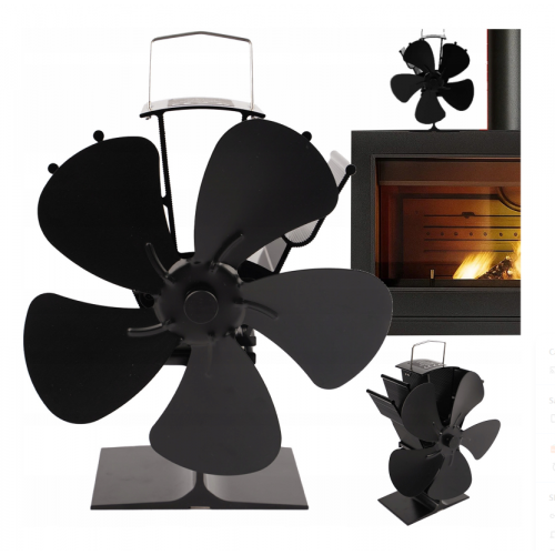 Termoelektriskais kamīna - krāsns ventilators 16,3 x 9,5 x 22 cm no Kaminer (26206)