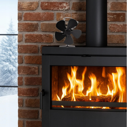 Termoelektriskais kamīna - krāsns ventilators 16,3 x 9,5 x 22 cm no Kaminer (26206)