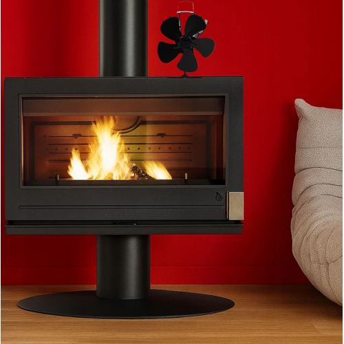 Termoelektriskais kamīna - krāsns ventilators 16,3 x 9,5 x 22 cm no Kaminer (26206)