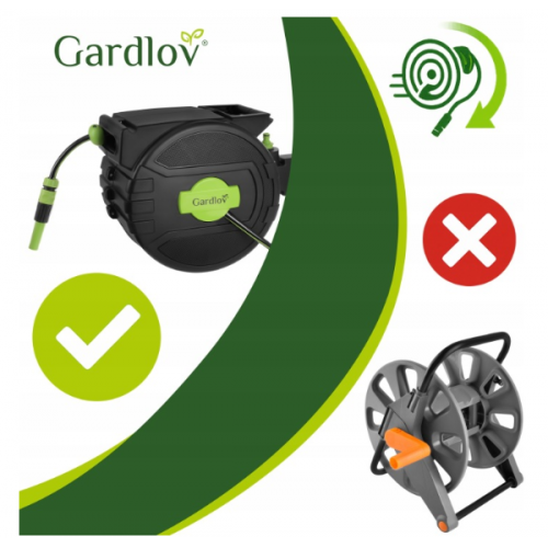 Automātiskā dārza šļūtenes spole 20 m Gardlov (27505)
