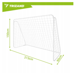 Metāla futbola vārti 213 x 150 x 90 cm Trizand (27544)