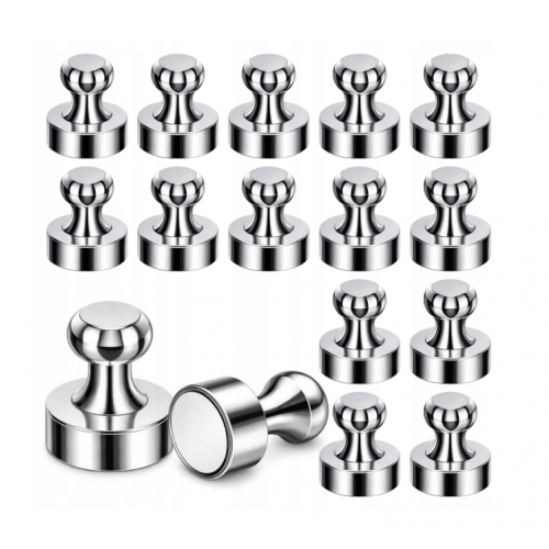 Neodīma magnēti, 16 gabalu komplekts, 16x12 mm (27690_S)