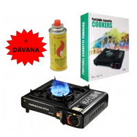 Tūrisma, pārgājienu gāzes plīts + gāzes kartridžs 225g no PCC 227 (BDZ-155-A + CH0225)