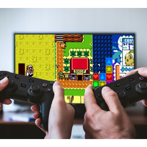 Retro Mini spēļu konsole HDMI bezvadu 2xPad 22073 games (77-096)