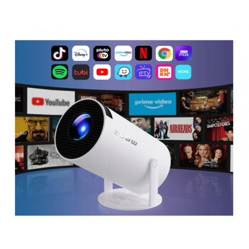 Pārnēsājams projektors, skaļrunis, viedtelevizors operētājsistēmā Android, Wi-Fi, Full HD (79–700)