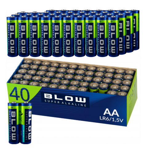 BLOW SUPER Alkaline AA LR6 батарейки 40шт (82-572)