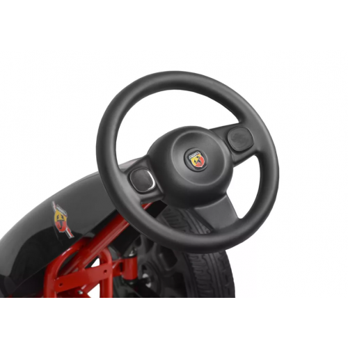 ABARTH - melns - pedāļa kartings (ABARTH-BLACK) licencēts