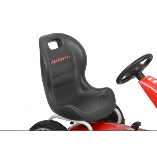 ABARTH - sarkanā krāsā - pedāļa kartings (ABARTH-RED) licencēts