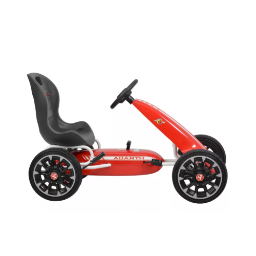 ABARTH - sarkanā krāsā - pedāļa kartings (ABARTH-RED) licencēts