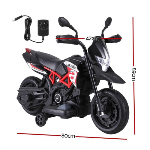 Bērnu akumulatora motocikls APRILIA DORSODURO 900 (oriģinālā APRILIA licence)
