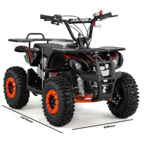 Kvadracikls Mini Quad ASIX M7/6 50cm3 2T E-START ( Rokas (easy-starter) / Elektriskais starteris)