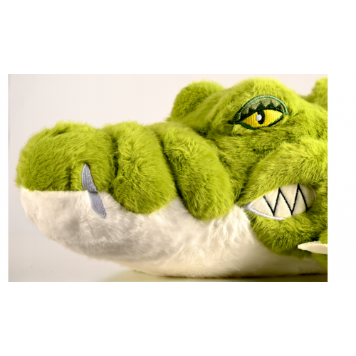 Plīša krokodila talismans, garums 100 cm, zaļš. (B48Q)