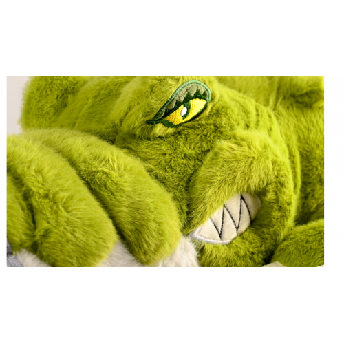 Plīša krokodila talismans, garums 100 cm, zaļš. (B48Q)