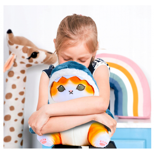 Kotorekyn plīša rotaļlieta haizivs kaķis, 55 cm, liela plīša rotaļlieta (B48T)