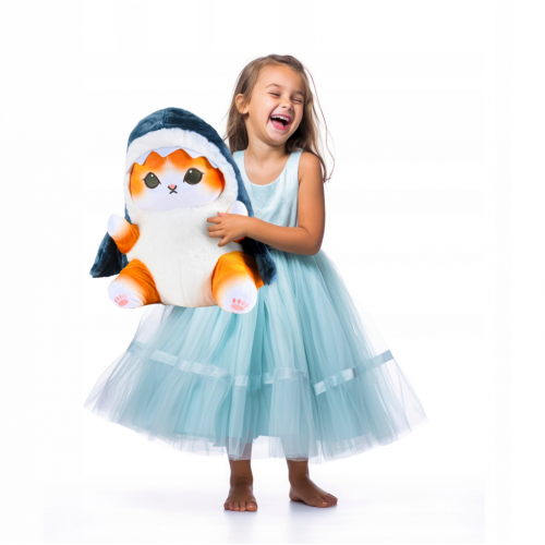 Kotorekyn plīša rotaļlieta haizivs kaķis, 55 cm, liela plīša rotaļlieta (B48T)