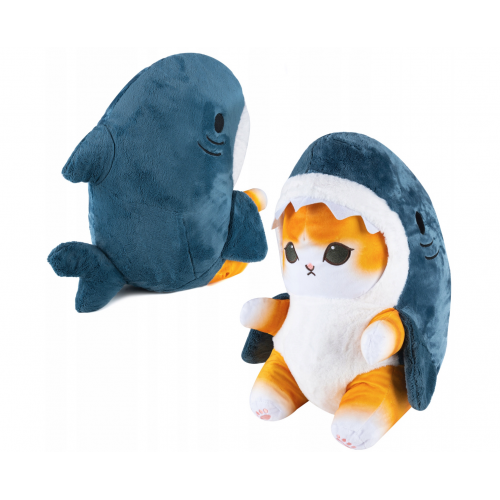 Kotorekyn plīša rotaļlieta haizivs kaķis, 55 cm, liela plīša rotaļlieta (B48T)