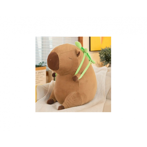 Kapibara ar bruņurupuci - mugursoma, plīša rotaļlieta bērniem, mīksta (B48Y)