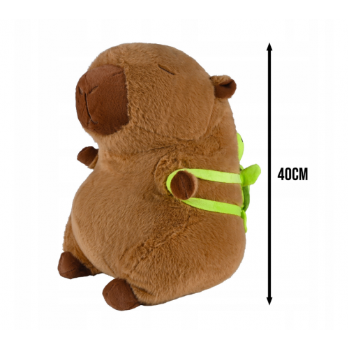 Kapibara ar bruņurupuci - mugursoma, plīša rotaļlieta bērniem, mīksta (B48Y)