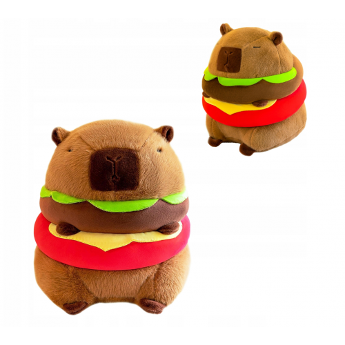 Kapibaras burgera plīša lācis, mīksts un mīlīgs, 30 cm (B48Y1)
