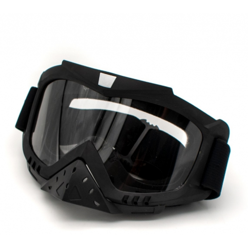 Brilles priekš ķiveres melnas matētas STD no Extreme Ride (BMA-917)