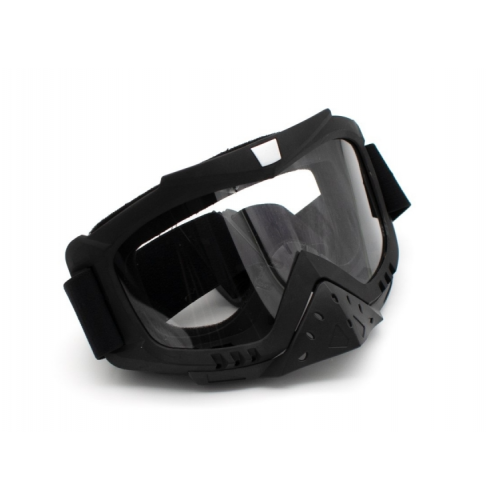 Brilles priekš ķiveres melnas matētas STD no Extreme Ride (BMA-917)